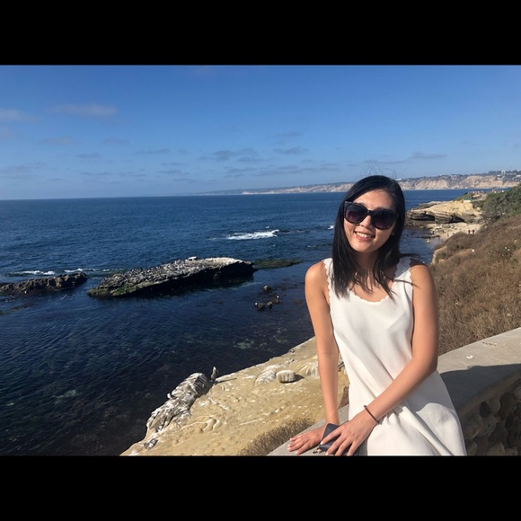 H&M White Scallop Dress M - Picture 5 of 5